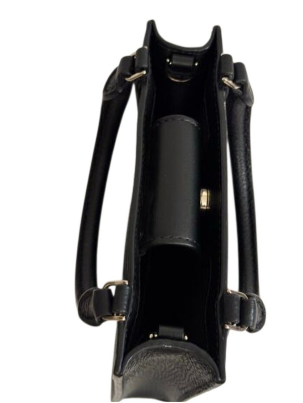 Kate Spade Lena Suede Mini Tote, constructed from black leather and suede - Picture 6 of 10